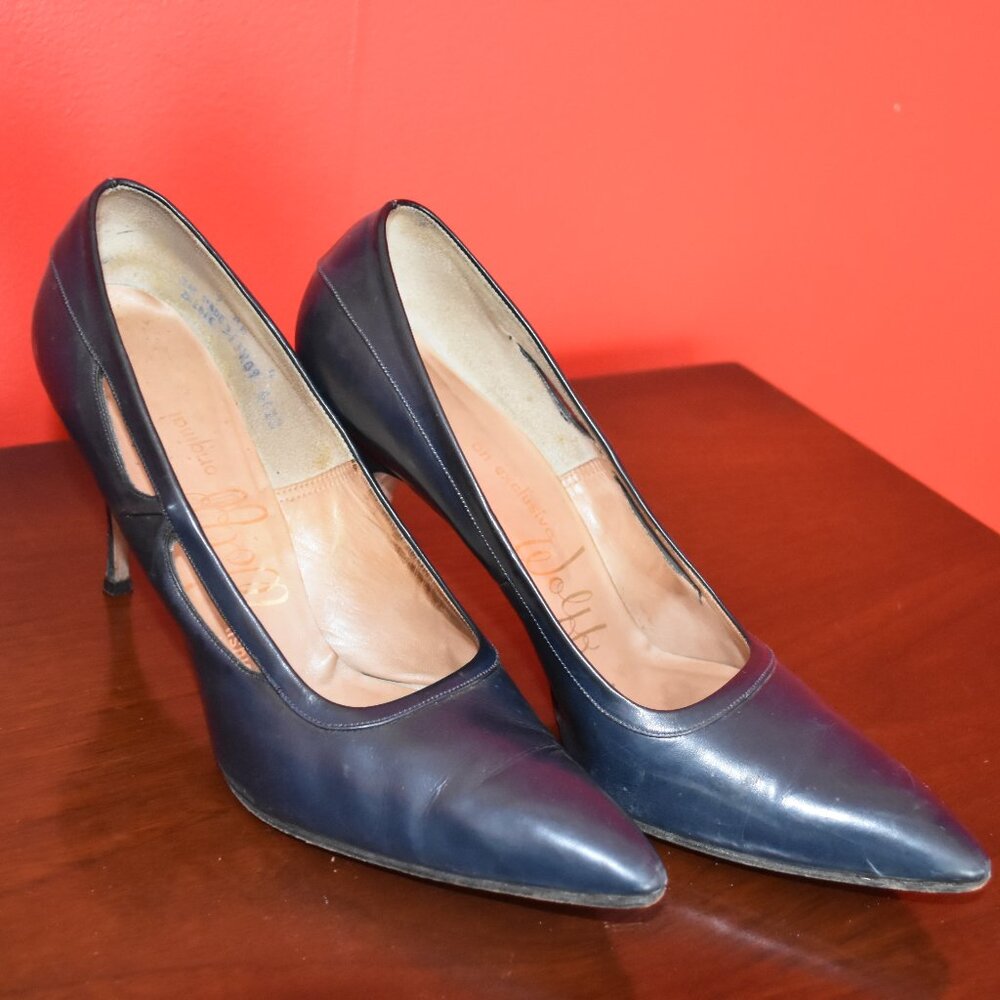 Leather Blue Heals
